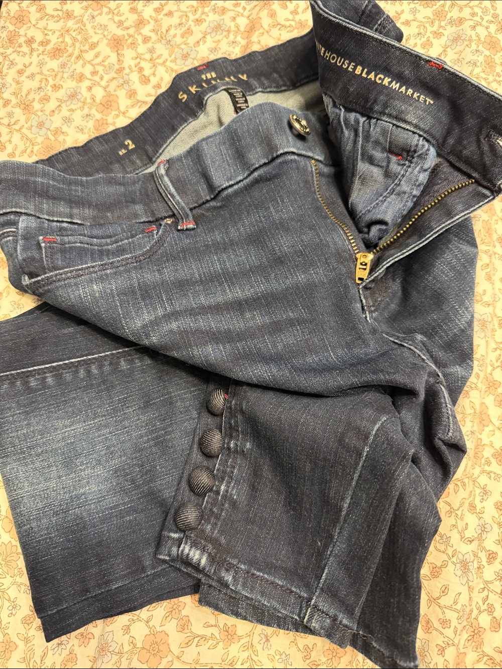 White House Black Market Women's Indigo Skinny Jeans